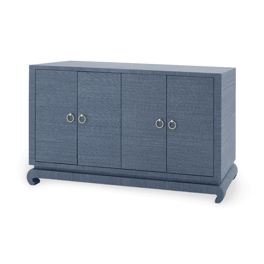 Meredith 4-Door Cabinet - Navy Blue