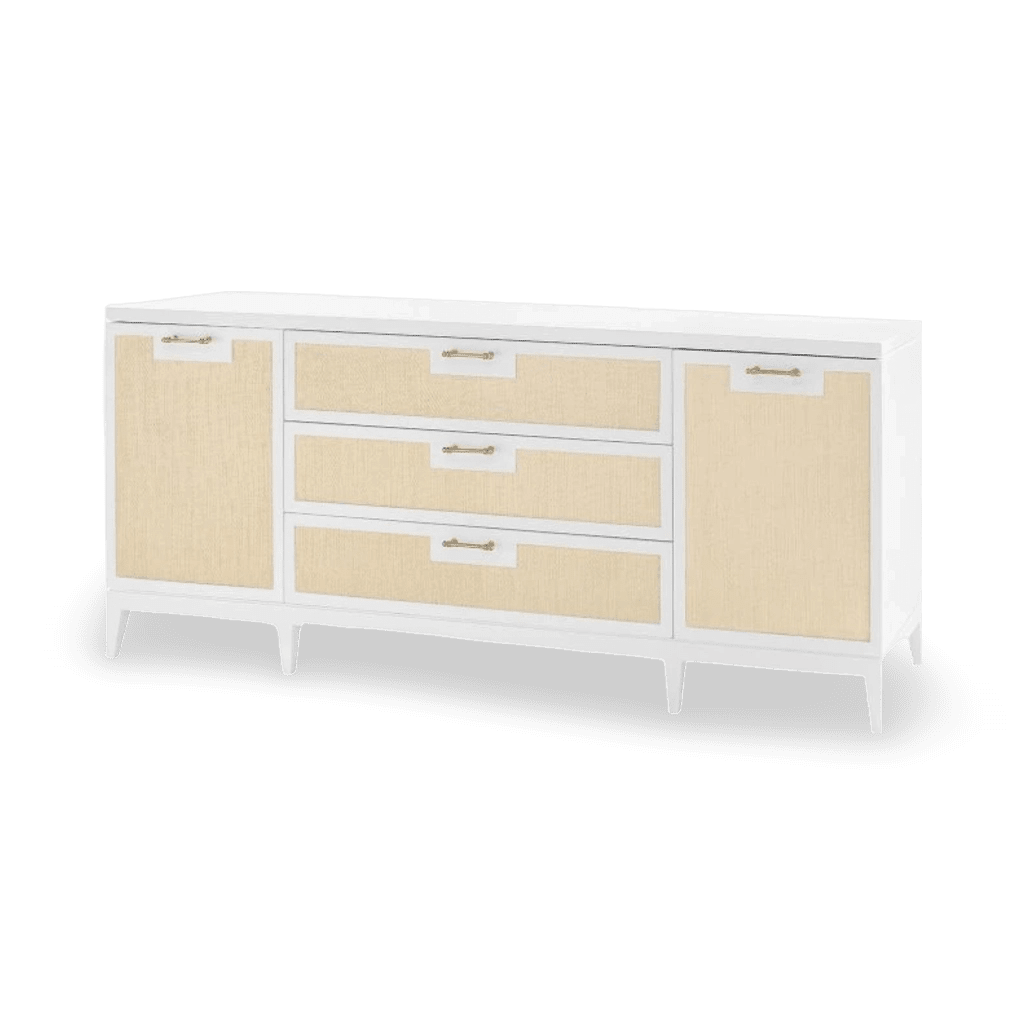 Astor 3-Drawer & 2-Door Cabinet - Vanilla