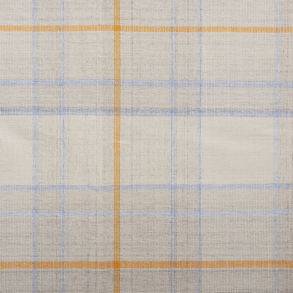 Jemma Transitional Plaid Tan Orange Blue Area Rug (8' x 10')