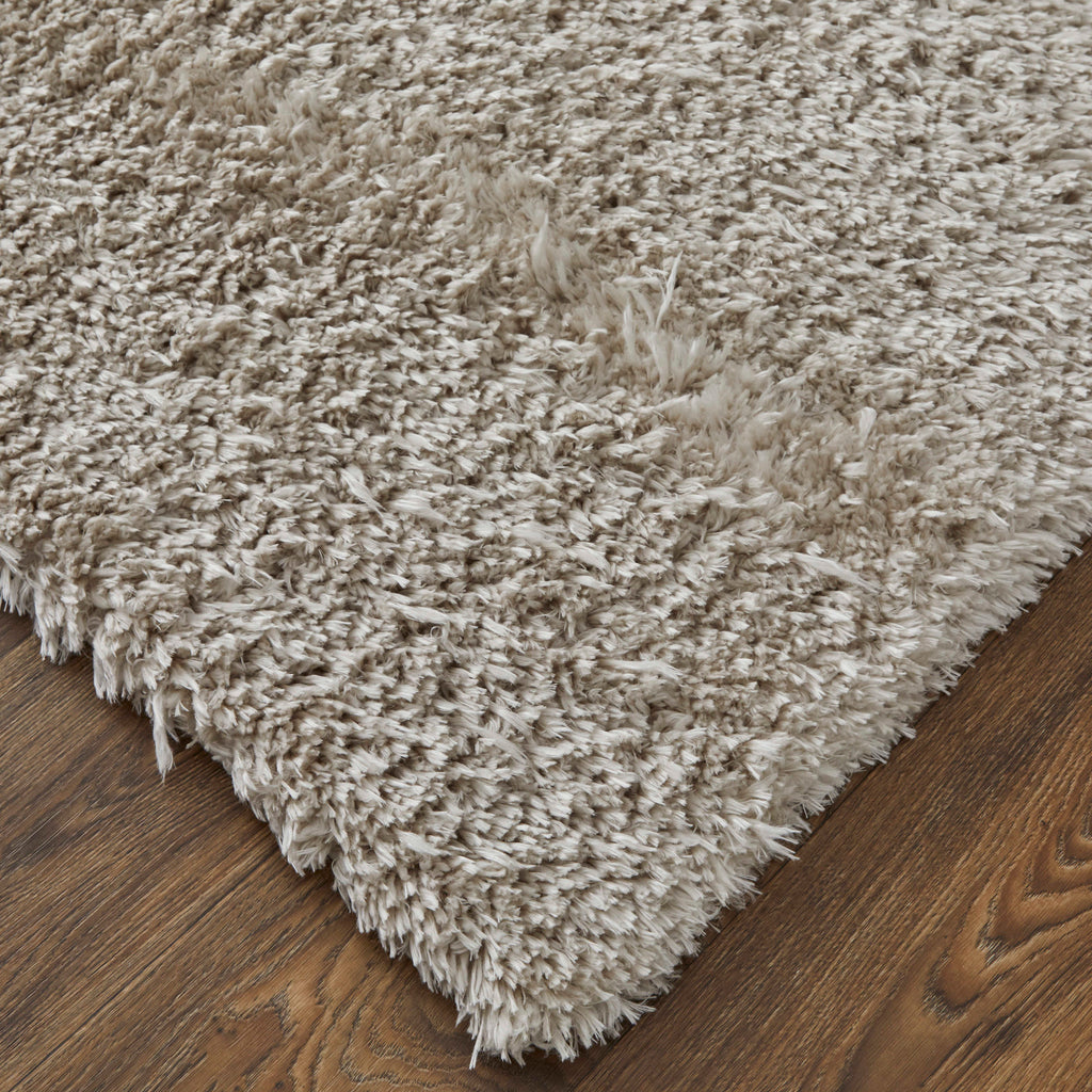 Darian Modern Solid Ivory Area Rug (9' x 12')