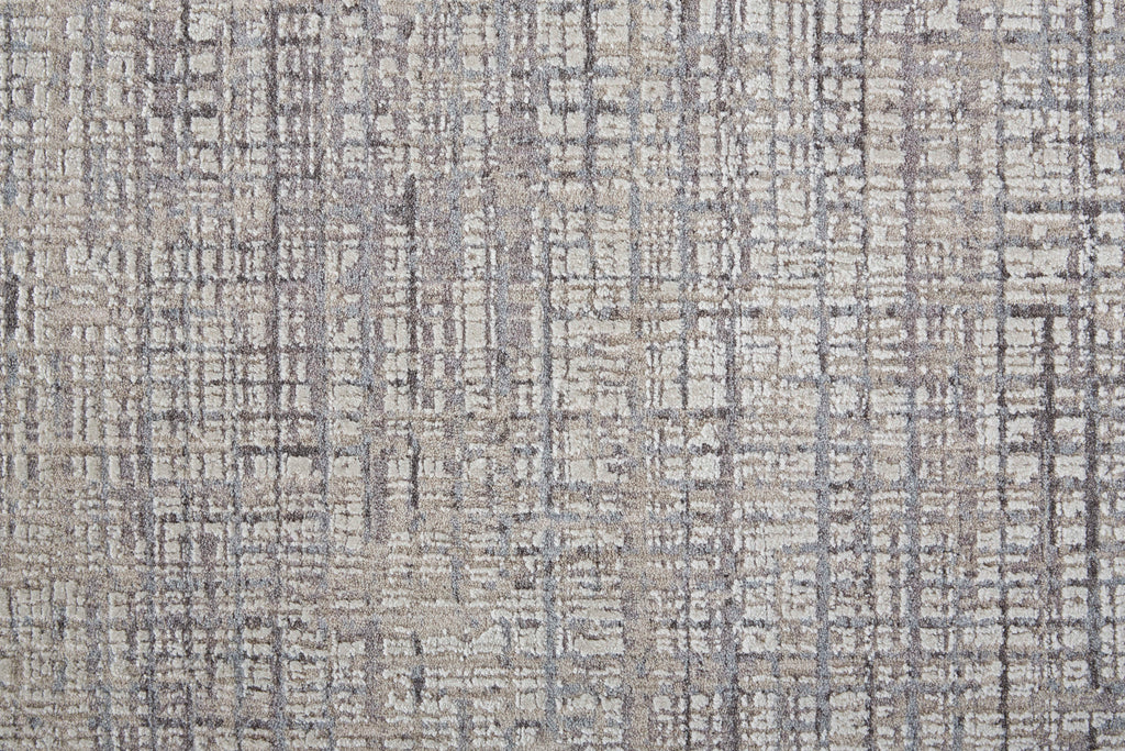 Lennon Transitional Abstract Taupe Ivory Area Rug (8' x 10')