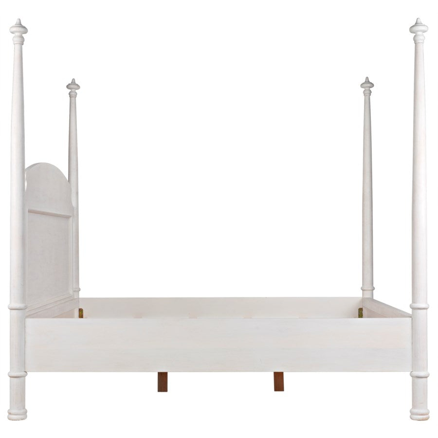 New Douglas Bed, Eastern King, White Washed