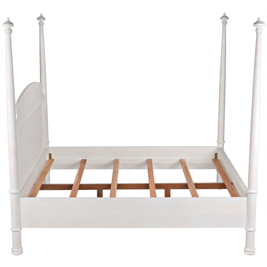 New Douglas Bed, Eastern King, White Washed