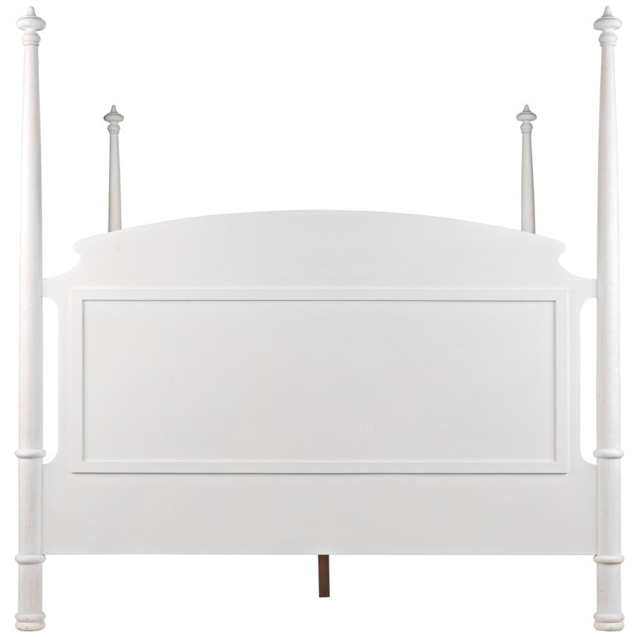 New Douglas Bed, Eastern King, White Washed