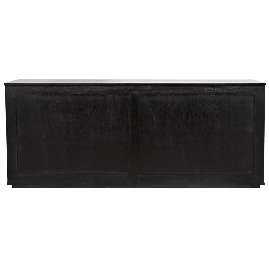 Smith 4 Door Sideboard, Hand Rubbed Black