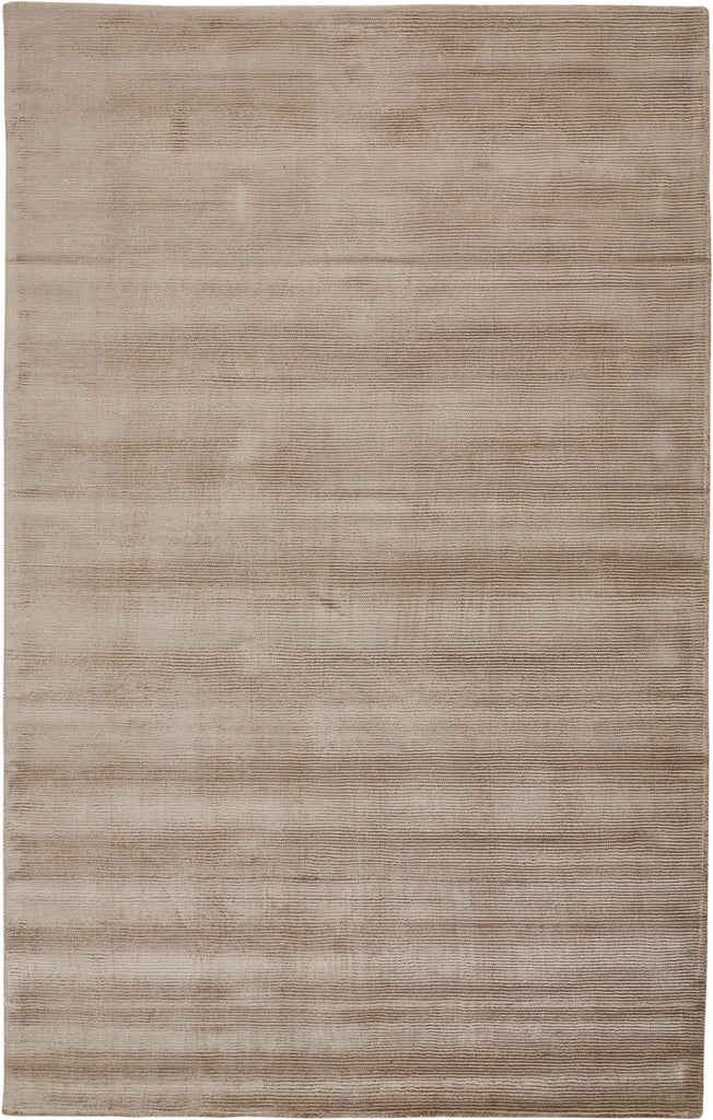 Batisse Modern Solid Tan Ivory Taupe Area Rug (3'6" x 5'6")