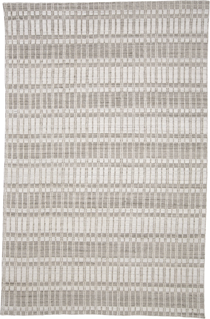 Odell Transitional Geometric Ivory Taupe Tan Area Rug (2' x 3')