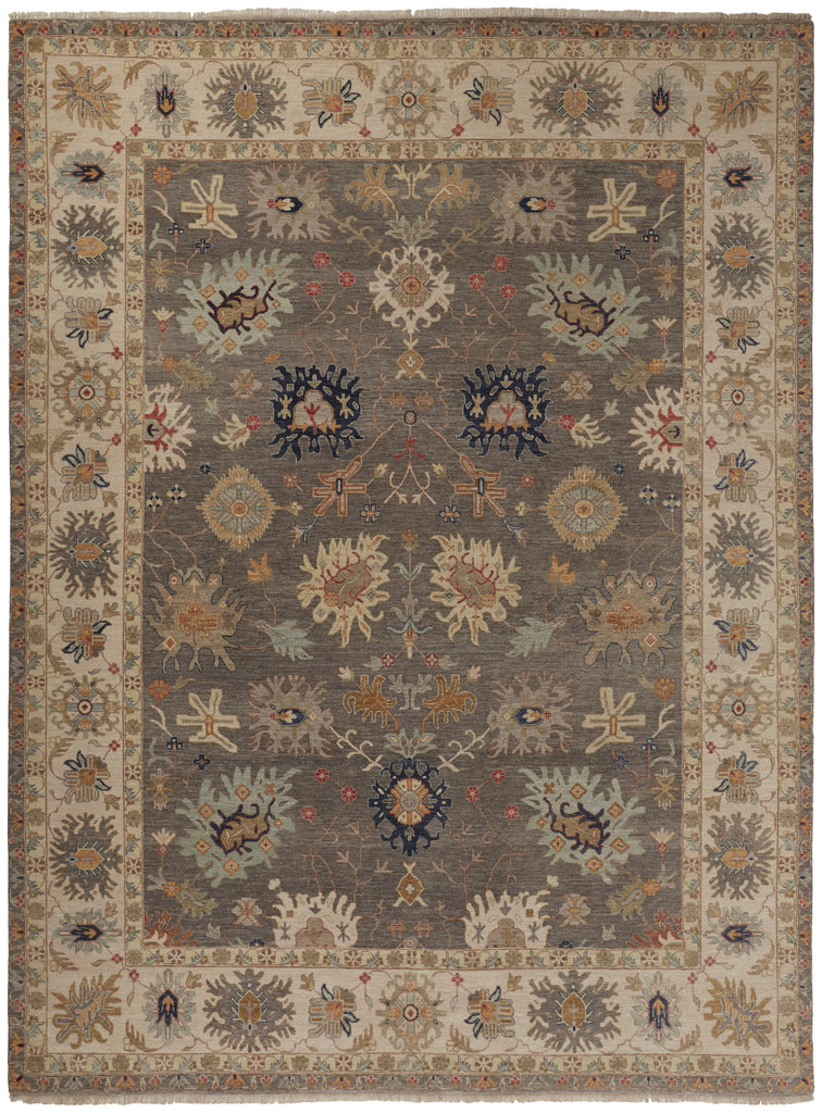 Bhatia Traditional Oriental Gray Ivory Taupe Area Rug (4' x 6')