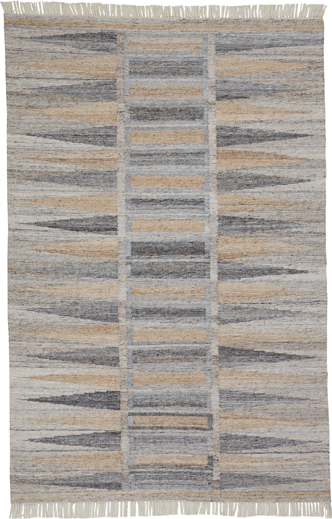 Beckett Transitional Moroccan Tan Gray Taupe Area Rug (5' x 8')