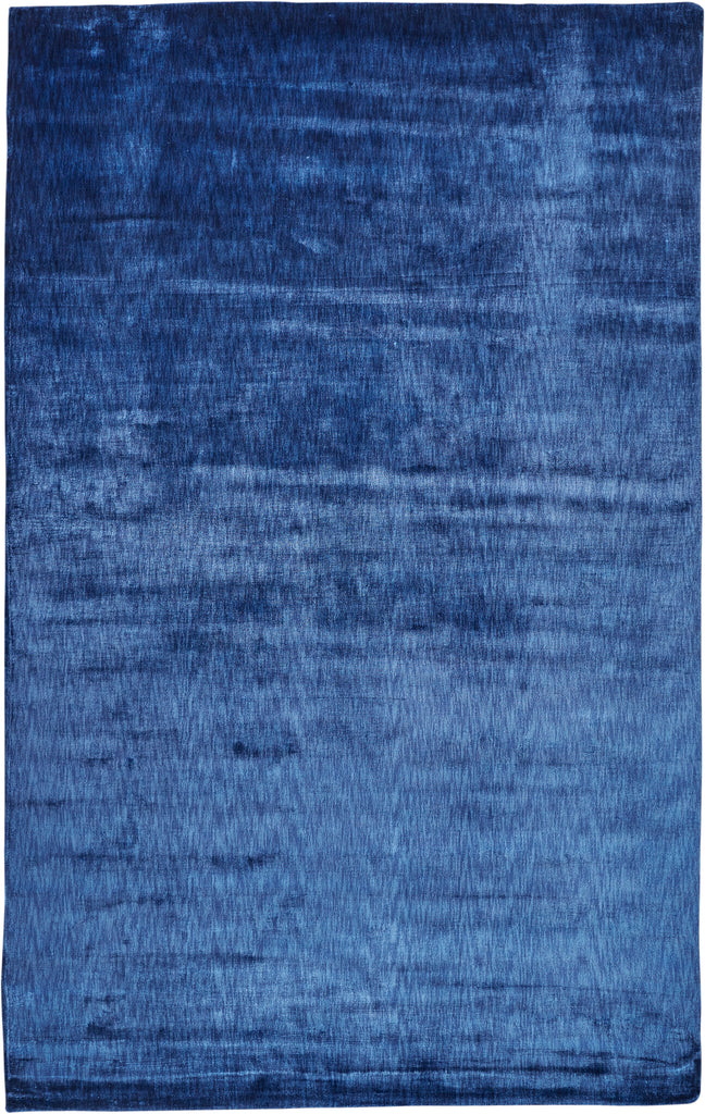 Marlowe Modern Chevron Blue Area Rug (4' x 6')