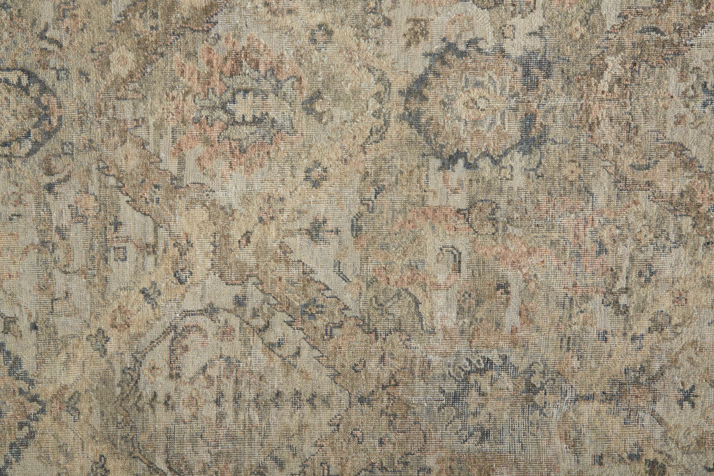 Marabel Traditional Oriental Taupe Ivory Gray Area Rug (2' x 3')