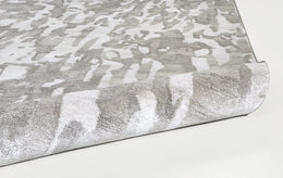 Dryden Transitional Abstract Gray Taupe Silver Area Rug (2' x 3')