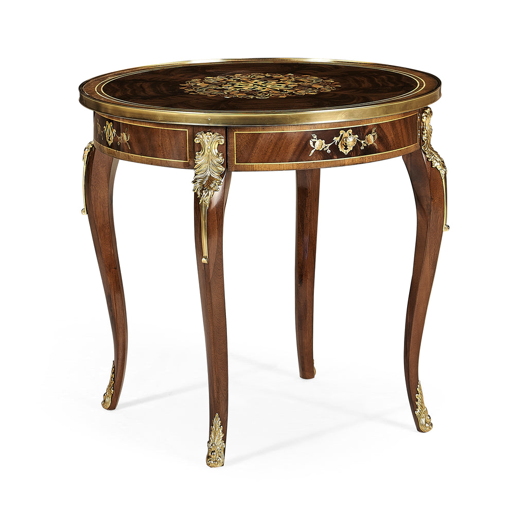 Mahogany & Pearl Accent Table