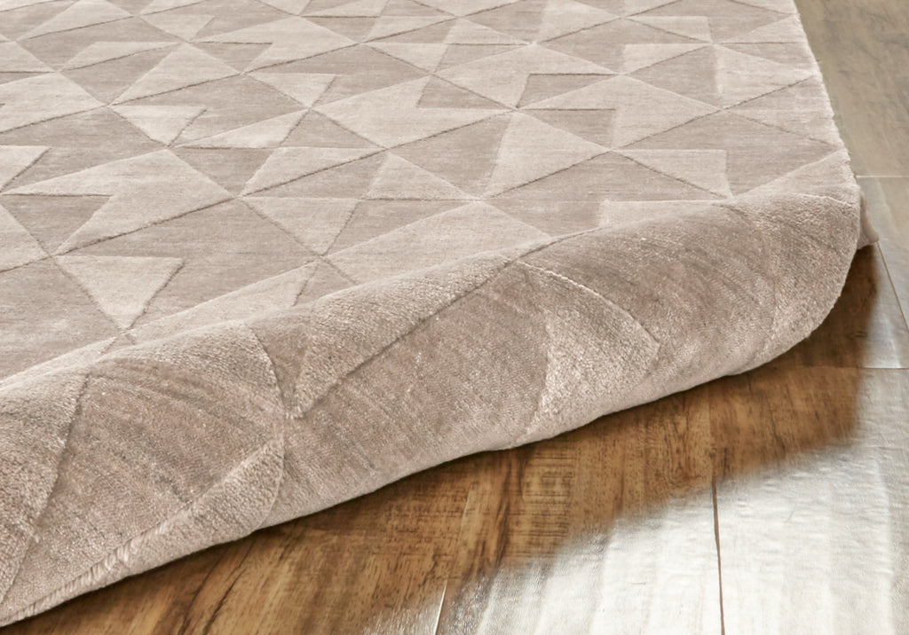 Gramercy Modern Geometric Taupe Area Rug (2' x 3')