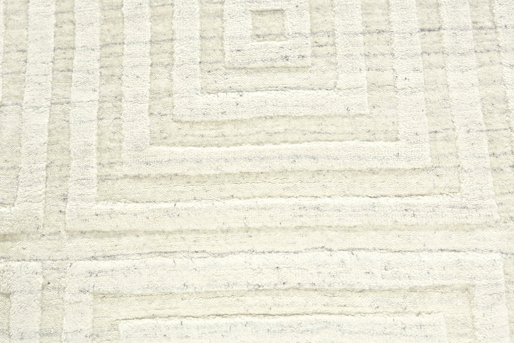 Gramercy Modern Geometric Ivory Area Rug (2' x 3')