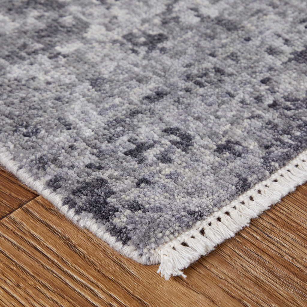 Marinn Modern Abstract Taupe Gray Ivory Area Rug (2' x 3')