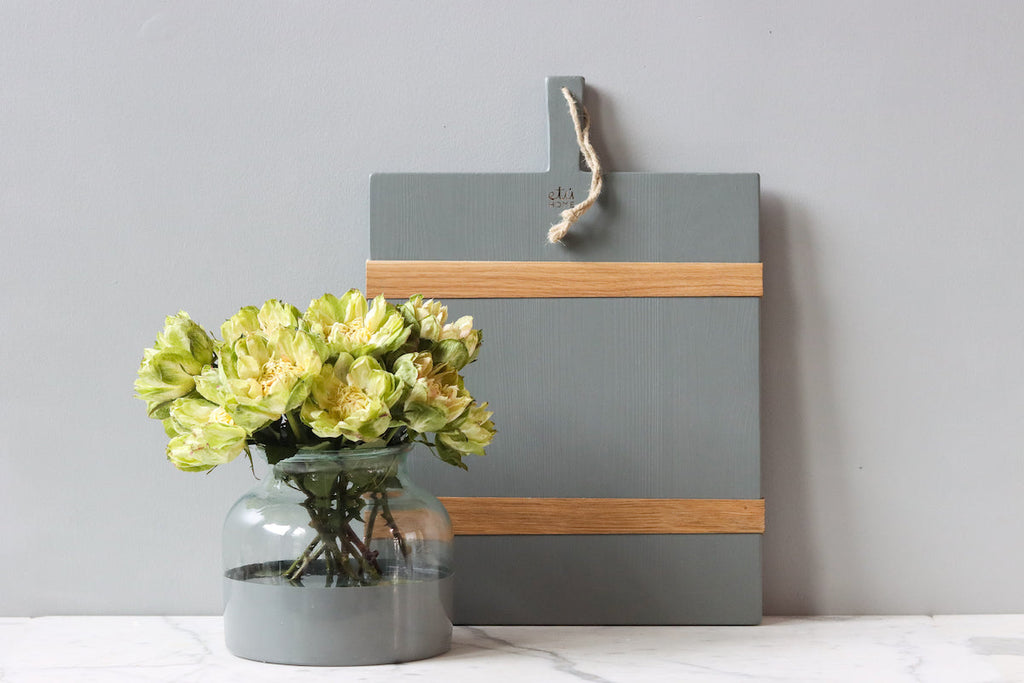 Grey Colorblock Flower Vase