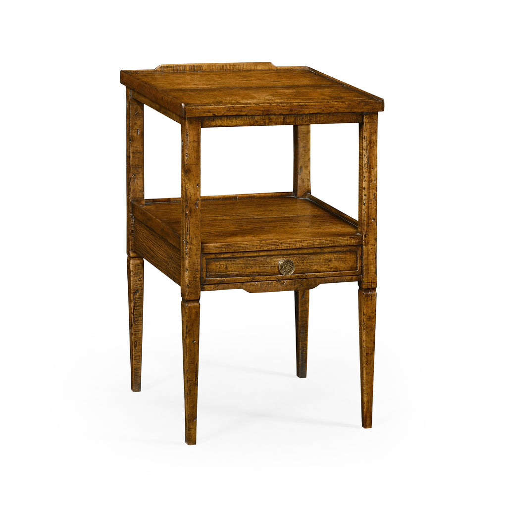 Casual Accents Country Walnut Square End Table