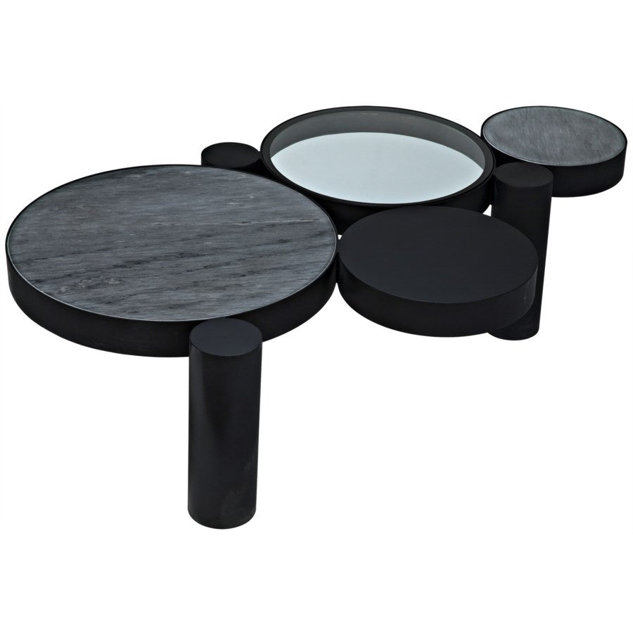 Trypo Coffee Table, Black Metal