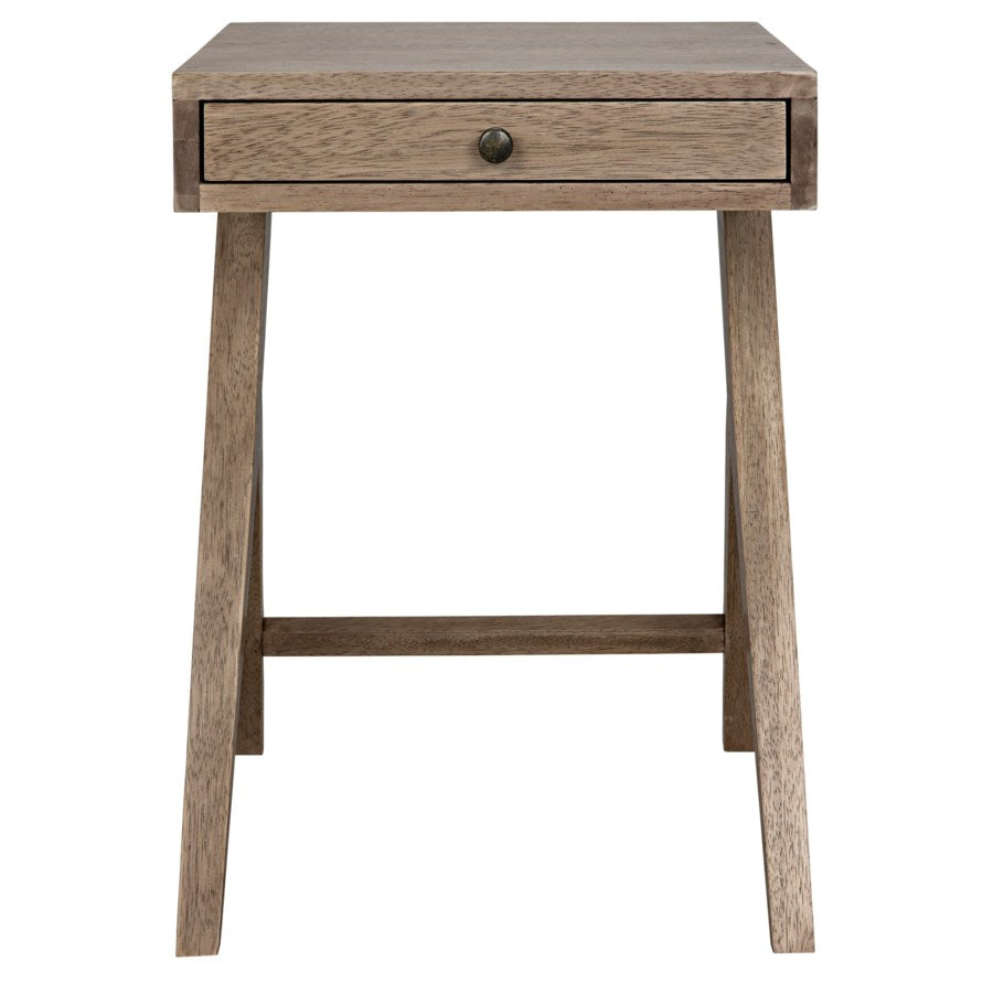 Peter Side Table, Washed Walnut