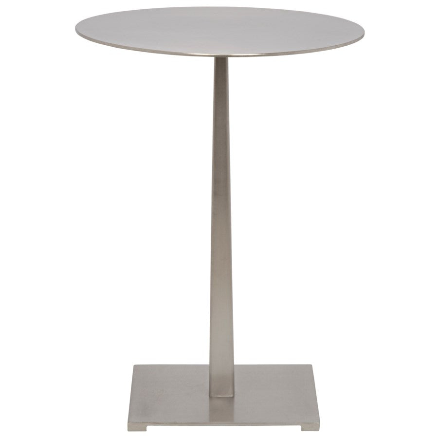 Stiletto Side Table, Antique Silver