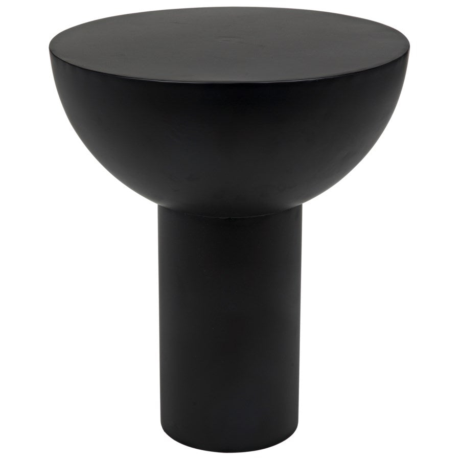 Touchstone Side Table, Black Metal