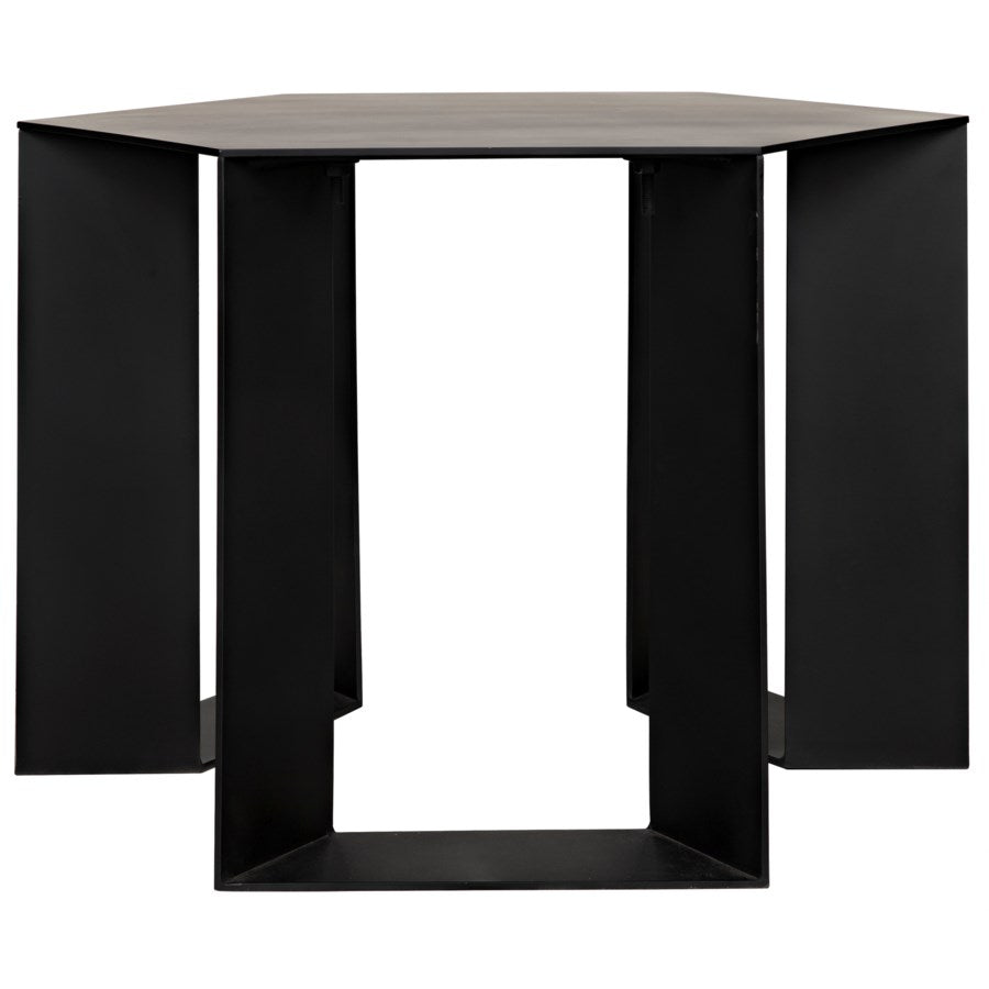 Modicus Side Table, Black Metal