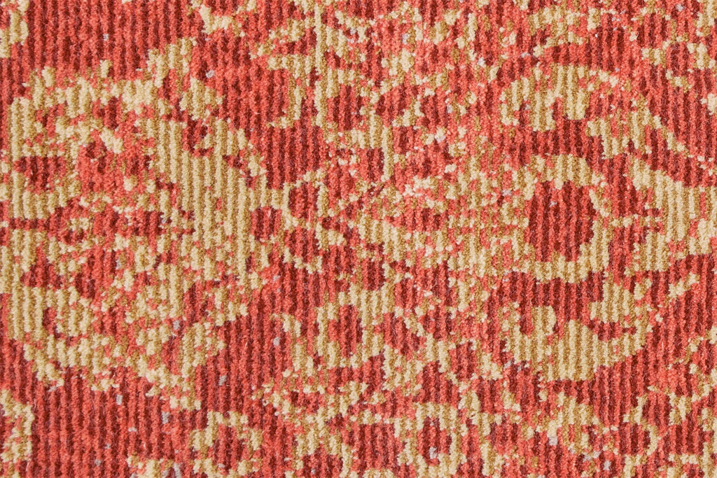 Torina Traditional Oriental Orange Red Gold Area Rug (7'8" x 9'7")