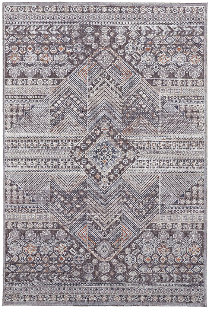 Francisco Transitional Medallion Ivory Gray Area Rug (12' x 15')