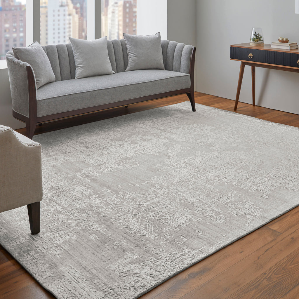 Eastfield Modern Abstract Ivory Area Rug (8' x 10' / Pattern 2)