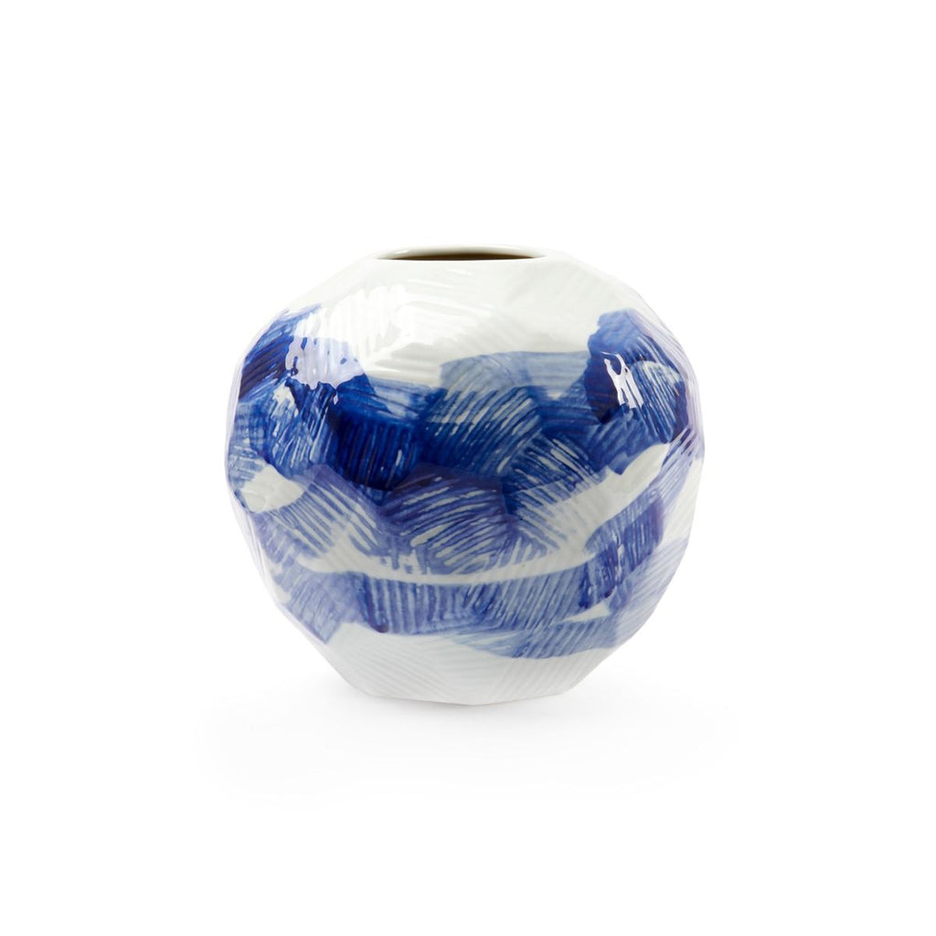 Hatch Vase - Blue and White