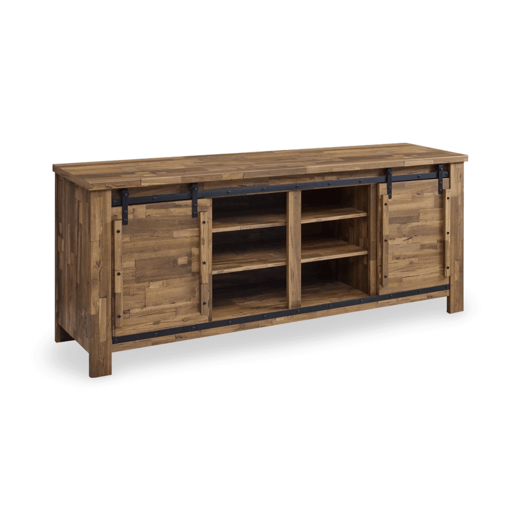 Cheshire 71" Rustic Sliding Door TV Stand