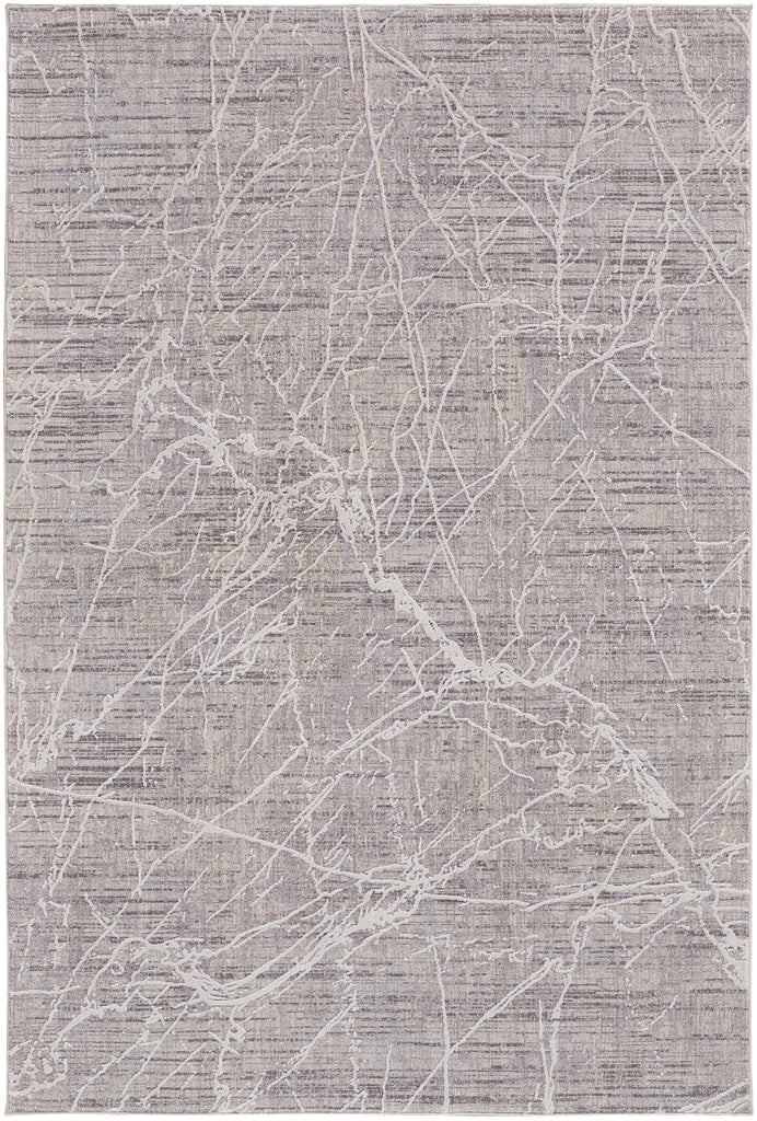 Lennon Transitional Abstract Taupe Gray Area Rug (8' x 10')