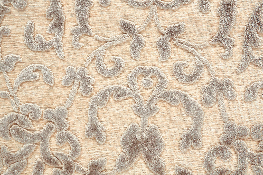 Saphir Zam Transitional Floral Botanical Tan Taupe Area Rug (7'6" x 10'6")