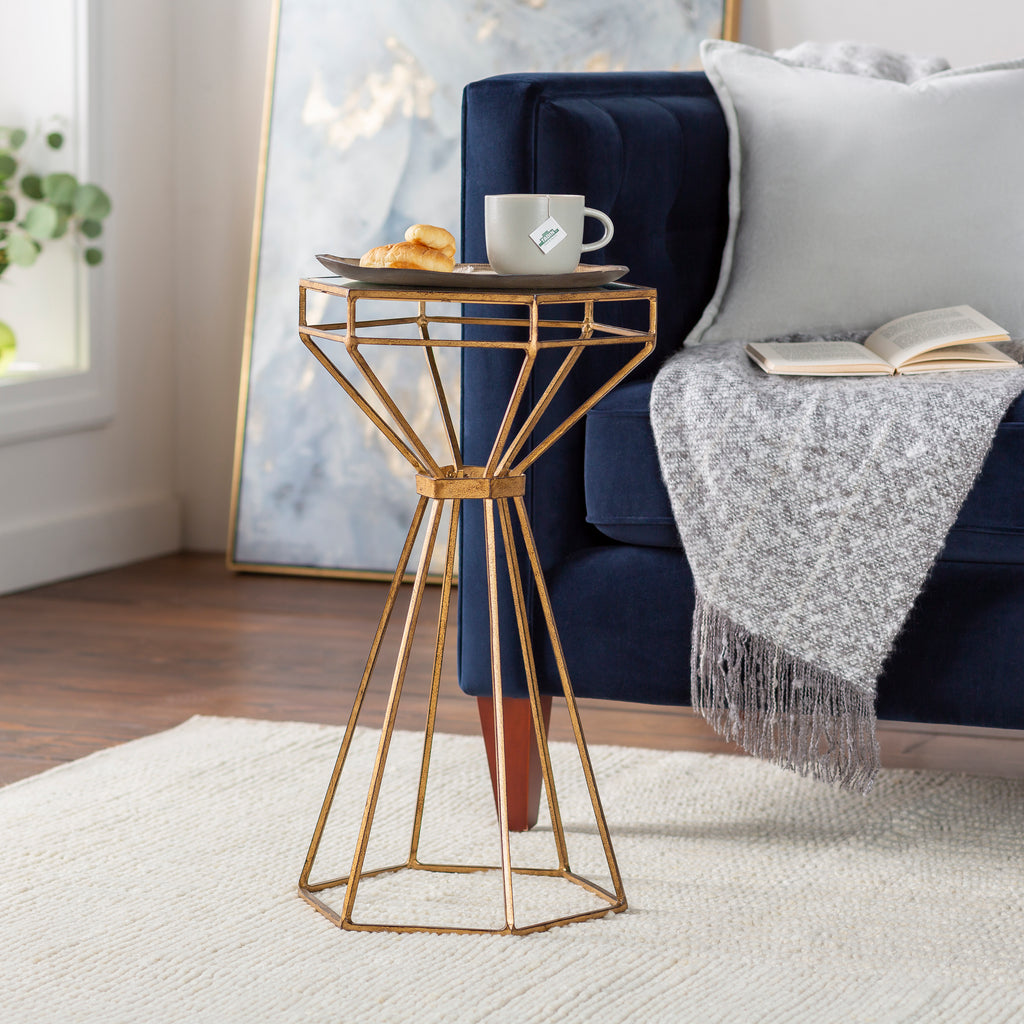 Hour Glass End Table by Surya