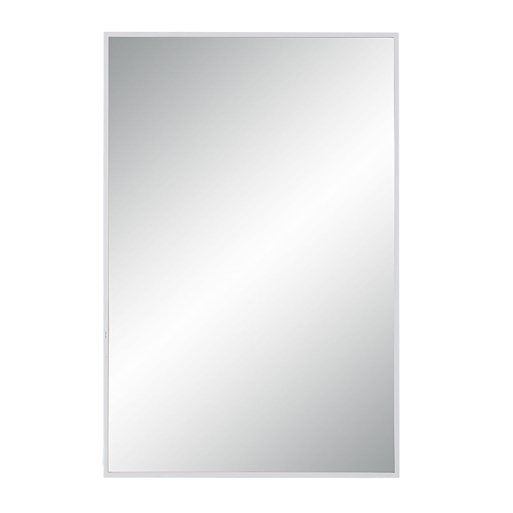 Orchid 35.5" Tall Rectangular Mirror, Matte White