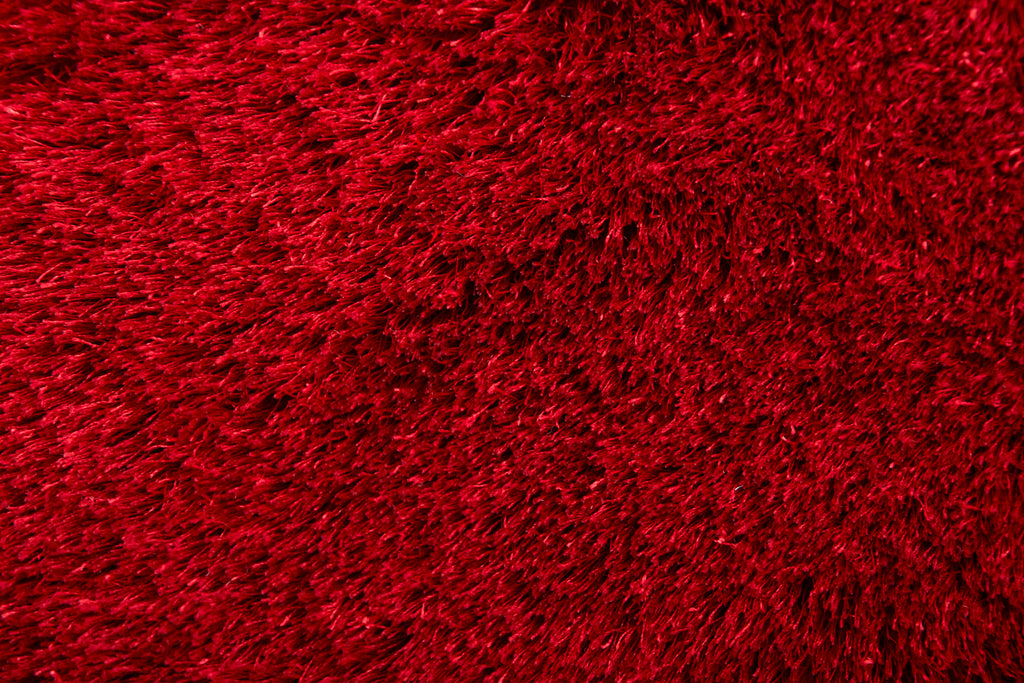 Indochine Modern Solid Red Purple Area Rug (7'6" x 9'6")