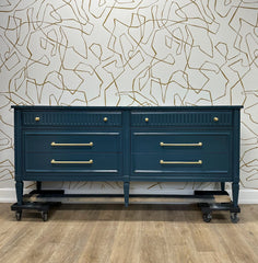 "Hugo" Vintage Lowboy Dresser - Satin Lacquer Finish