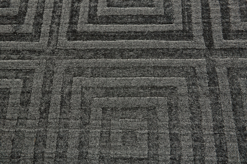 Gramercy Modern Geometric Gray Area Rug (7'9" x 9'9")