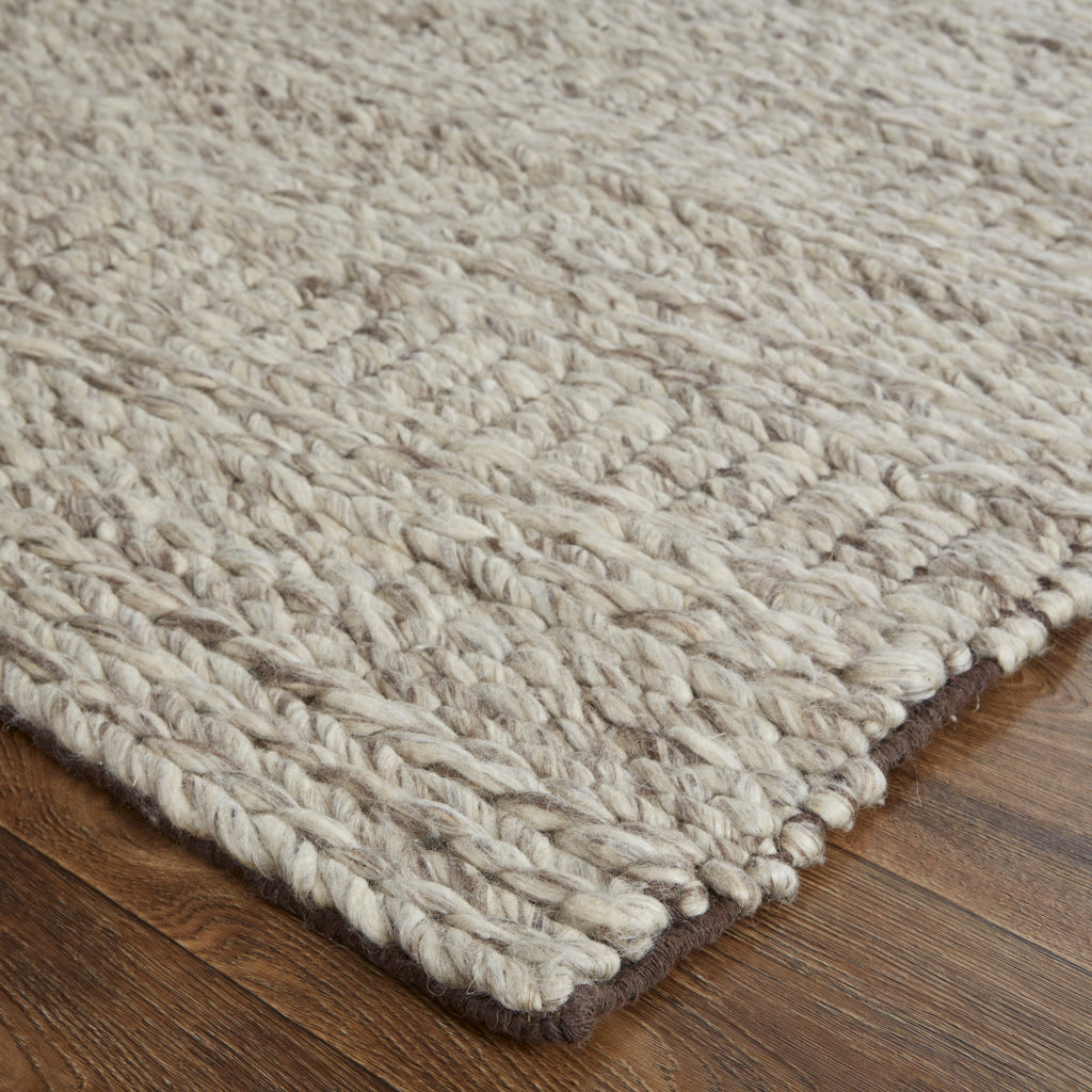 Berkeley Transitional Geometric Ivory Gray Tan Area Rug (5' x 8')