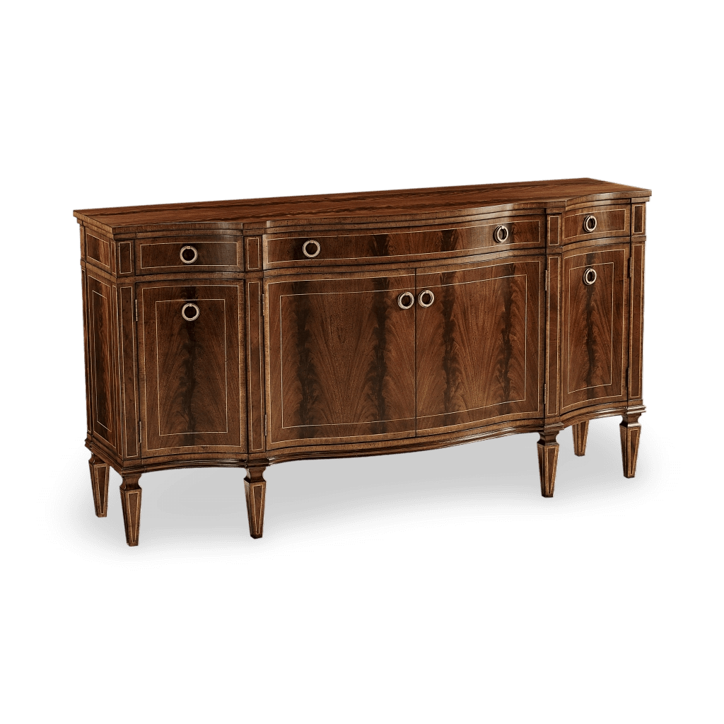 Buckingham Serpentine Mahogany Credenza