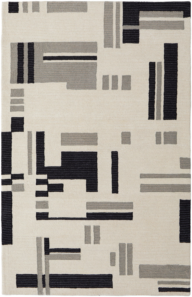 Maguire Transitional Abstract Ivory Taupe Area Rug (12' x 15')