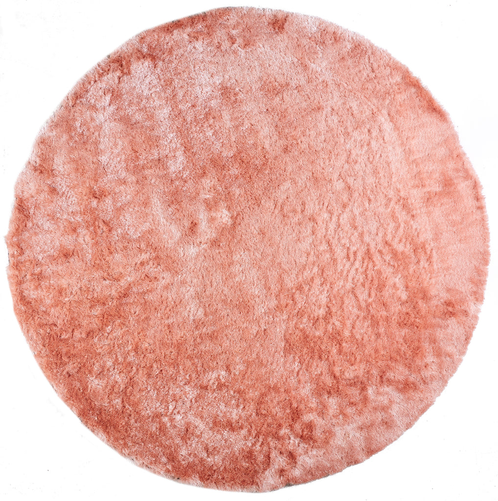 Indochine Modern Solid Pink Area Rug (10' x 10')