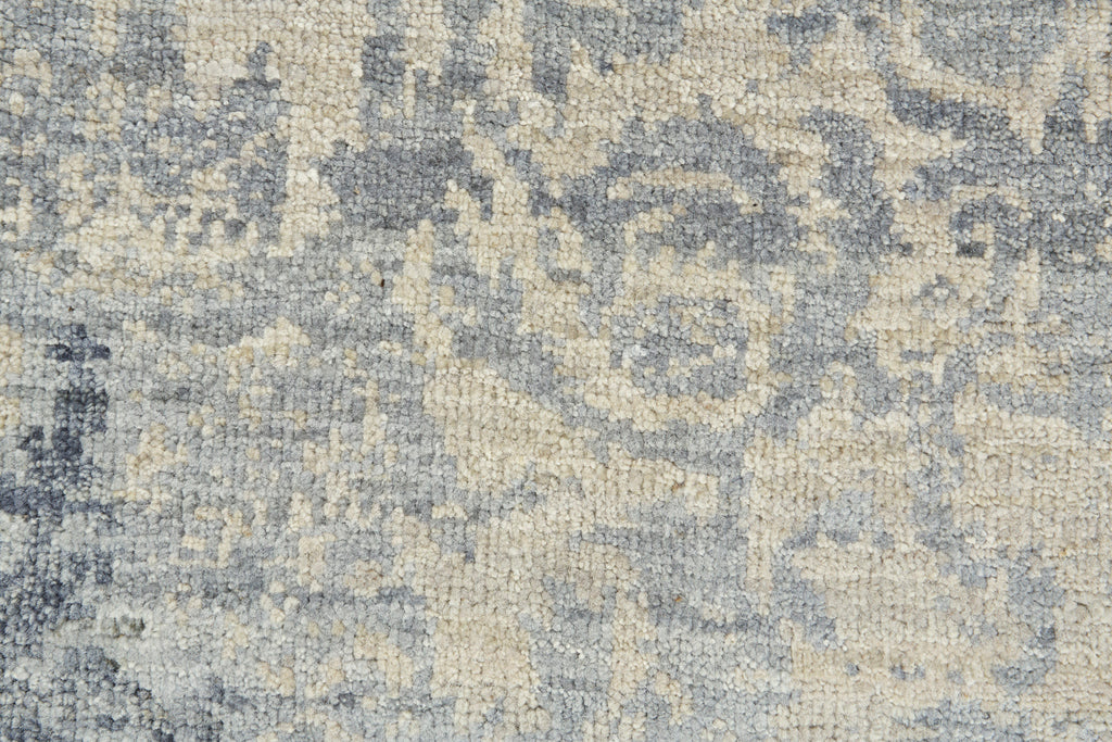 Dalia Modern Damask Gray Yellow Area Rug (7'9" x 9'9")