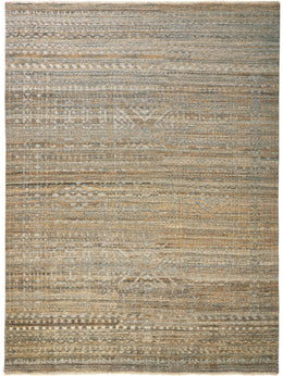 Payton Transitional Geometric Gold Tan Ivory Area Rug (2'6" x 10')