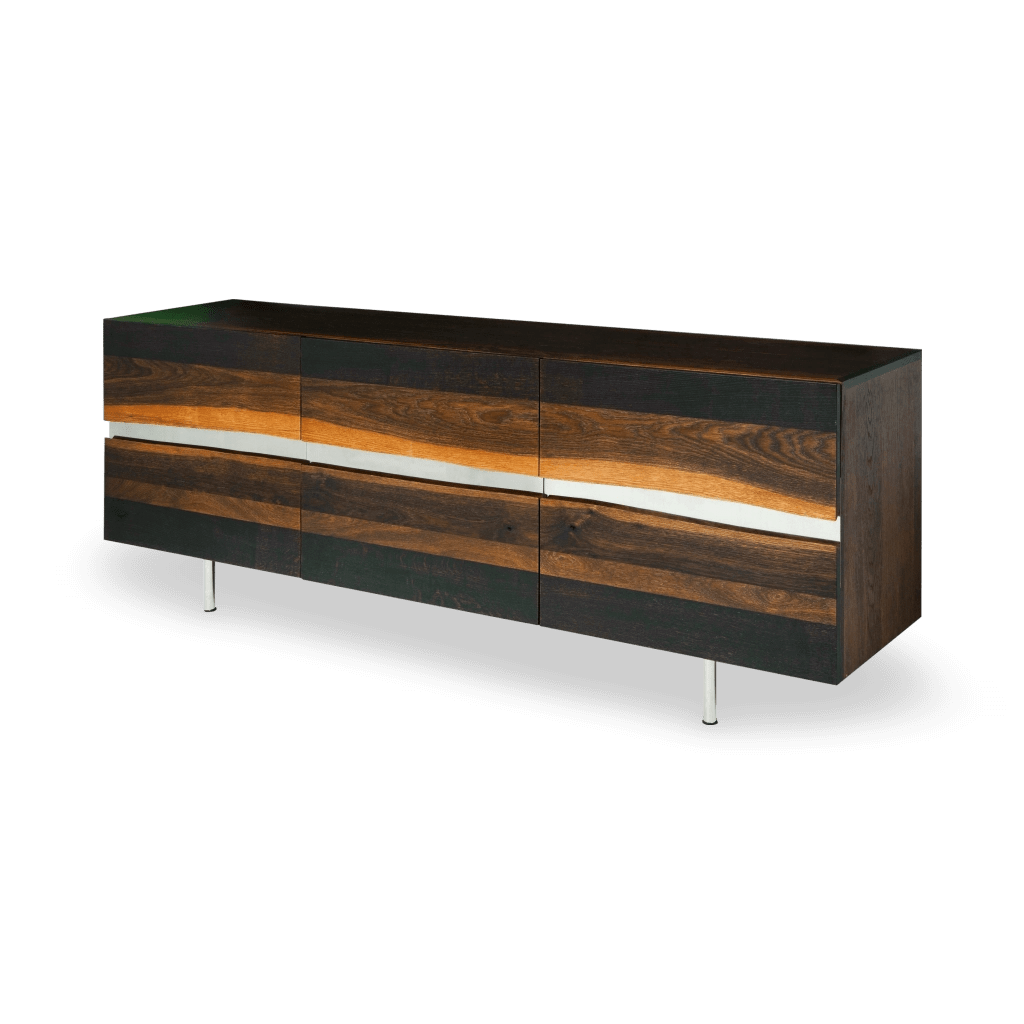 Sorrento Sideboard Cabinet - Seared, 78.8in