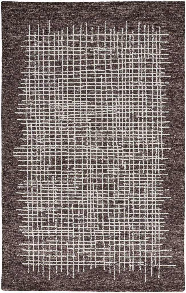 Maddox Transitional Abstract Brown Ivory Area Rug (12' x 15')