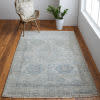 Caldwell Transitional Oriental Blue Gray Taupe Area Rug (10' x 14')