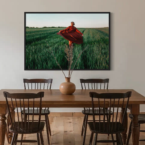 Walking at Sunset by Igor Ustynskyy | Nature Fine Art Photography Print-54" x 36", Matte Black