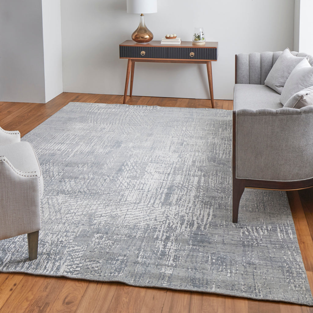 Eastfield Modern Abstract Gray Area Rug (9' x 12' / Pattern 3)